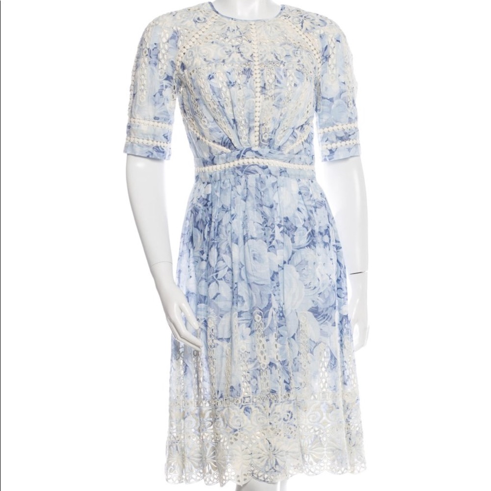 Zimmermann blue dress sz 0, perfect condition!
